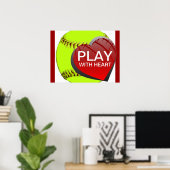 ソフトボ遊ールのポスター付き ポスター (ホームオフィス)