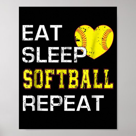 ソフトボ食べールスリープソフトボールリピート ポスター (正面)