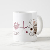 ソフトポーズシンフォニー – 20 ozジャンボマグカップエレガント付 ジャンボコーヒーマグカップ (正面右)