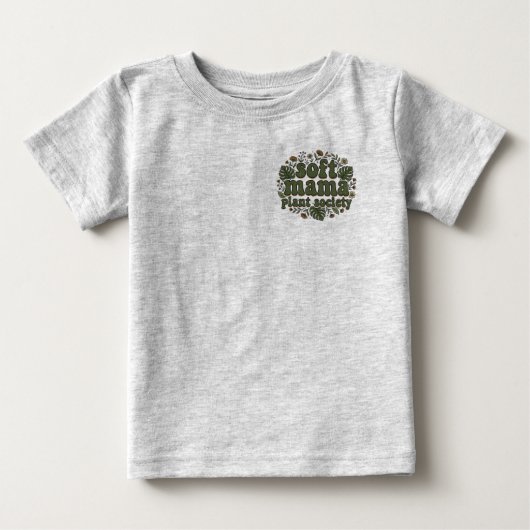 ソフトママプラントソサエティ ベビーTシャツ (正面)