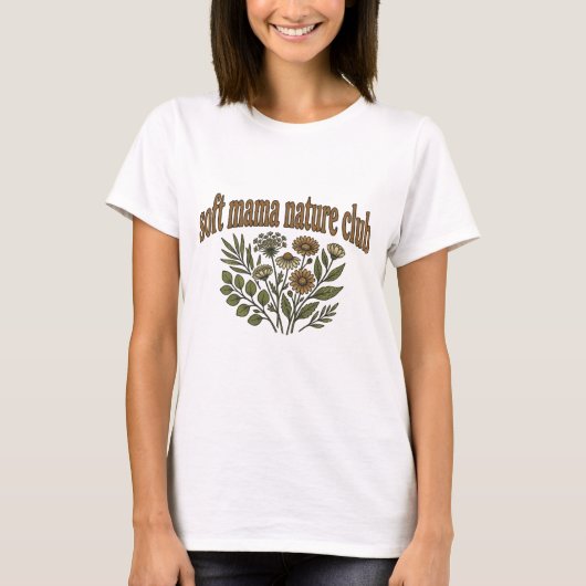 ソフトママ・ネイチャークラブ Tシャツ (正面)