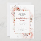 ソフトマルサラブルガンディテラコッタフローラスウィート16 招待状 (正面)