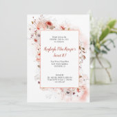 ソフトマルサラブルガンディテラコッタフローラスウィート16 招待状 (スタンド正面)