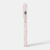 ソフトミニマルハート柄 iPhoneケース (左側面)