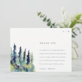 ソフトミニマルパインツリーマウンテンランドスケープ結婚ズ サンキューカード (スタンド正面)
