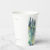 ソフトミニマルパインツリーマウンテンランドスケープ結婚ズ 紙コップ (右)