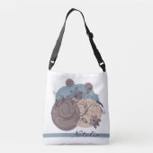 ソフトミニマルフローラクロスボディトートバッグ クロスボディバッグ (裏面)