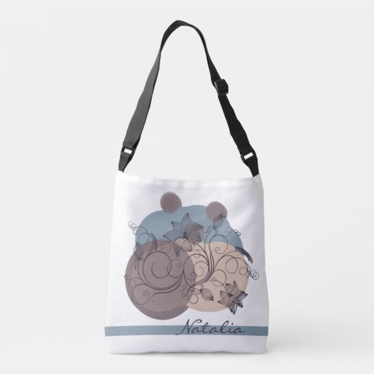 ソフトミニマルフローラクロスボディトートバッグ クロスボディバッグ (裏面)