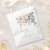 ソフトミュート自然トーンフローラウォーター結婚カラー フェイバーバッグ (クリップ留めされた状態)