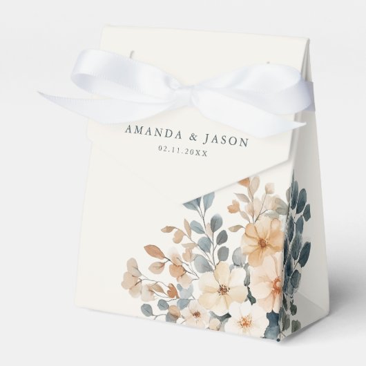 ソフトミュート自然トーンフローラウォーター結婚カラー フェイバーボックス (正面サイド)