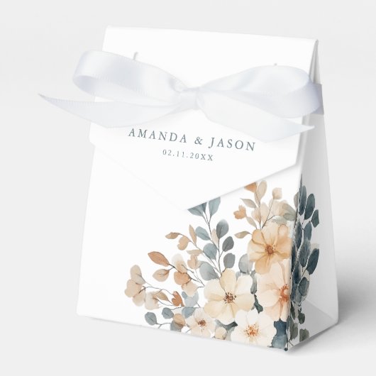 ソフトミュート自然トーンフローラウォーター結婚カラー フェイバーボックス (正面サイド)