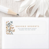 ソフトミュート自然トーンフローラウォーター結婚カラー ラベル (インサイチュ)