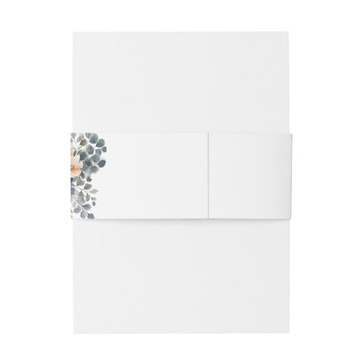 ソフトミュート自然トーンフローラウォーター結婚カラー 招待状ベリーバンド (裏面例)