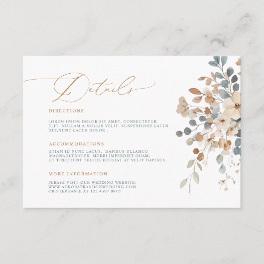 ソフトミュート自然トーンフローラ水カラー詳細 エンクロージャーカード (正面)