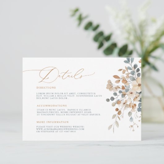 ソフトミュート自然トーンフローラ水カラー詳細 エンクロージャーカード (スタンド正面)