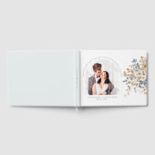 ソフトミュート自然トーンフローラ水彩写真 ゲストブック (全面)