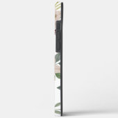 ソフトミントグリーンのフラワーガーデンパターンのiPhoneケース Case-Mate iPhoneケース (裏面 / 左)