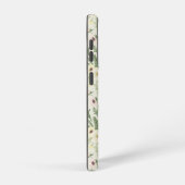 ソフトミントグリーンガーデンフラワーパターン SAMSUNG GALAXYケース (右側面)