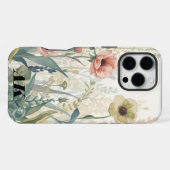 ソフトメドウ印象 – 水彩植物画ウォールアート iPhoneケース (裏面横)