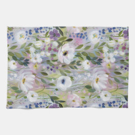 ソフトメドウ フラワール ウォーターカラー キッチンタオル