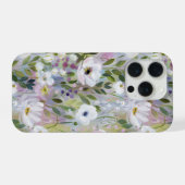 ソフトメドウ フローラル ウォーターカラー iPhoneケース (裏面横)