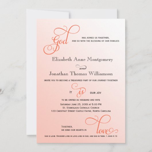 ソフトメロンスクリプト神は愛クリスチャン結婚ズ 招待状 (正面)