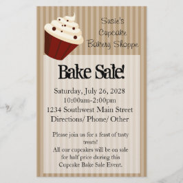 ソフトモカストライプのカップケーキ チラシ