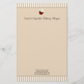 ソフトモカ入りカップケストライプーキ 便箋 (正面)