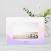 ソフトモダングラディエントのミニマリズムのクリスマスハッピー シーズンカード (スタンド正面)