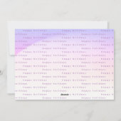 ソフトモダングラディエントのミニマリズムのクリスマスハッピー シーズンカード (裏面)