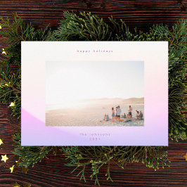 ソフトモダングラディエントのミニマリズムのクリスマスハッピー シーズンカード