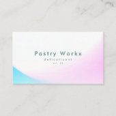 ソフトモダングラディエントのミニマルなスカイサビ企業の 名刺 (正面)