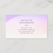 ソフトモダングラディエント最小主義トレンドオリジナル 名刺 (裏面)