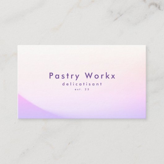 ソフトモダングラディエント最小主義トレンドオリジナル 名刺 (正面)