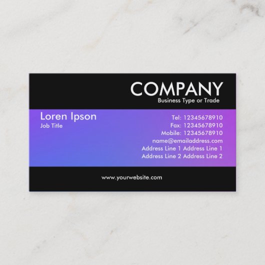  – ソフトモダングラデーション 名刺 (正面)