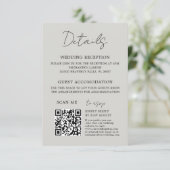 ソフトモダンセージボタニカル結婚ズ エンクロージャーカード (スタンド正面)