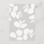 ソフトモダンセージボタニカル結婚ズ エンクロージャーカード (裏面)