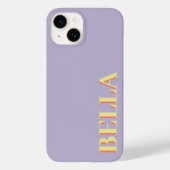 ソフトモダンパープルイニシャルミニマルコンテンポラリー Case-Mate iPhoneケース (裏面)