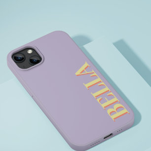 ソフトモダンパープルイニシャルミニマルコンテンポラリー Case-Mate iPhone 14ケース