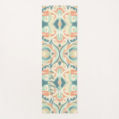 ソフトモダンビーチカラー抽象芸術モザイクモノグラム ヨガマット (正面)