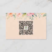 ソフトモダンフローラメイクアップアーティストMUA写真 名刺 (裏面)