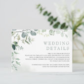 ソフトユーカリグリーナリー庭園の結婚式詳細 エンクロージャーカード (スタンド正面)