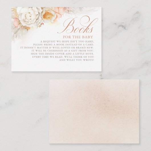 ソフトライトエレガント花本ベビー エンクロージャーカード (正面/裏面)