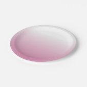 ソフトライトバラピンクグラデーション紙プレート ペーパープレート (アングル)
