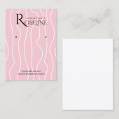 ソフトライトピンクのジオメトリックジュエリーディスプレイ 名刺 (正面/裏面)