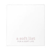 ソフトライフメモ帳のソフトリスト ノートパッド (正面)