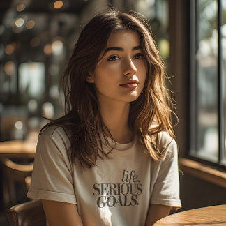 ソフトライフ シリアスゴール ミニマリスト エステティック トライブレンドTシャツ