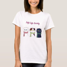 ソフトライフ・ソサエティ あったか猫の美意識Tシャツ