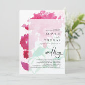 ソフトライラック優雅な結婚式 招待状 (スタンド正面)
