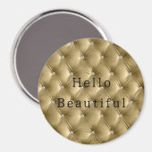 ソフトラグジュアリーウォーム金ゴールドフェイクベルベット マグネット (正面/裏面)